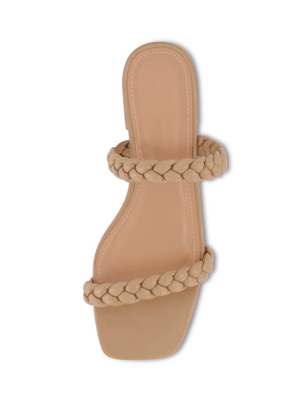 NIB-Nestar Nude Memory Foam Braided Double Strap Sandals-Size Women’s 7.5 👡